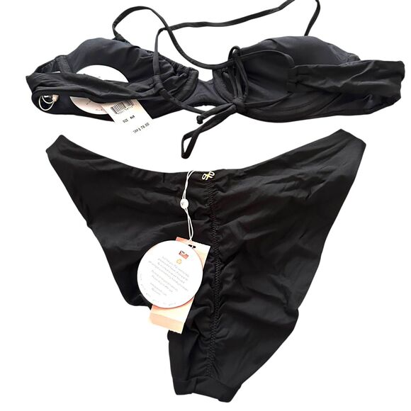 PQ SWIM High Cut Full Bikini Bottom Midnight‎ NWT Medium - Picture 3 of 4